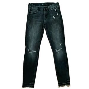Mother Denim Undone Hem Looker Ankle Distressed Jeans Womens Size 26
